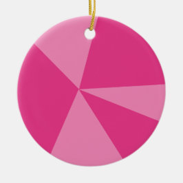 三角形の幾何学的パターン セラミックオーナメント