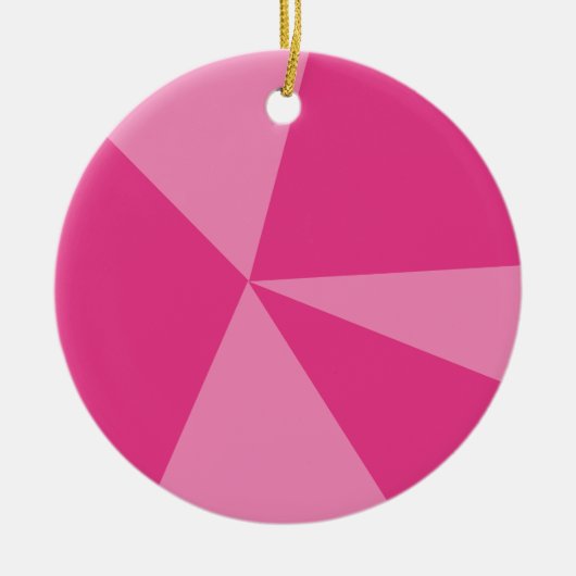 三角形の幾何学的パターン セラミックオーナメント (正面)