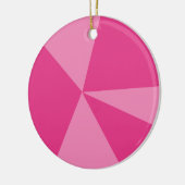 三角形の幾何学的パターン セラミックオーナメント (左)