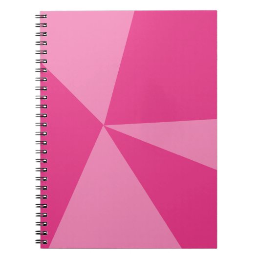 三角形の幾何学的パターン ノートブック (正面)