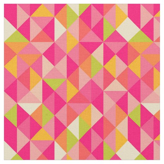 三角形の幾何学的パターン ファブリック (クローズアップ)