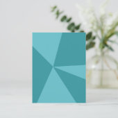 三角形の幾何学的パターン ポストカード (スタンド正面)