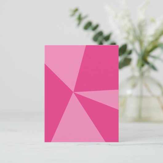 三角形の幾何学的パターン ポストカード (スタンド正面)