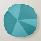 三角形の幾何学的パターン ラウンドクッション (正面)