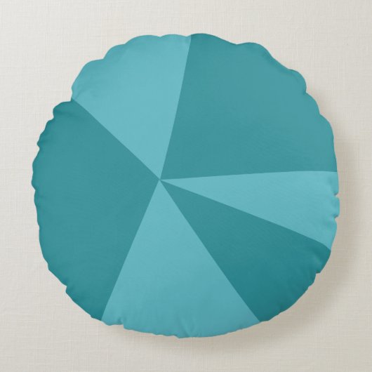 三角形の幾何学的パターン ラウンドクッション (正面)