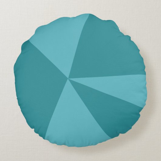 三角形の幾何学的パターン ラウンドクッション (裏面)