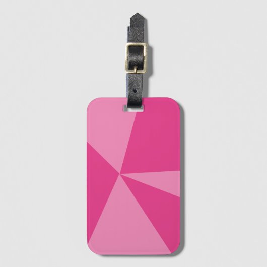 三角形の幾何学的パターン ラゲッジタグ (正面縦)