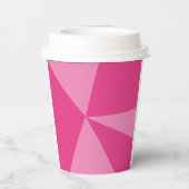 三角形の幾何学的パターン 紙コップ (裏面)
