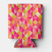 三角形の幾何学的パターン 缶クーラー (正面)