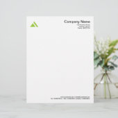 三角形の形状03 – 火星の緑 レターヘッド (スタンド正面)