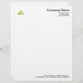 三角形の形状03 – 火星の緑 レターヘッド (正面/裏面)