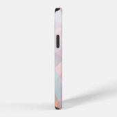 三角形の抽象的な背景 iPhoneケース (右側面)