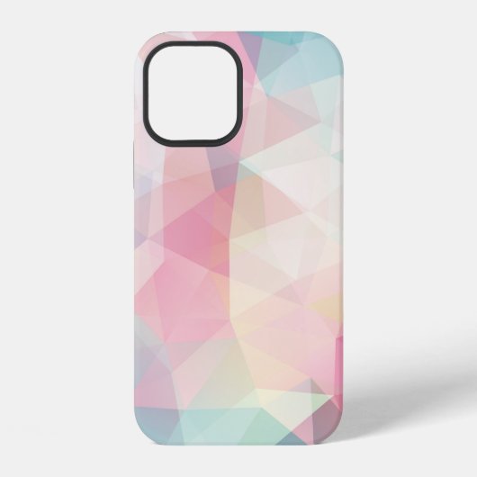 三角形の抽象的な背景 iPhoneケース (裏面)