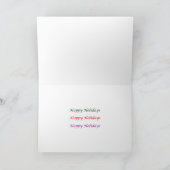 三角形の曼荼羅の芸術- HappyBirthday HappyHoliday シーズンカード (内部)