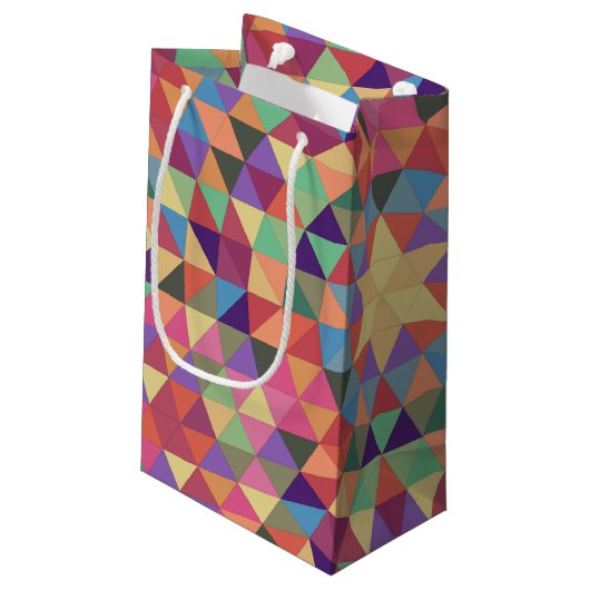 三角形の曼荼羅1 スモールペーパーバッグ (裏面アングル)