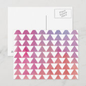 三角形の水の色の背景 ポストカード (正面/裏面)