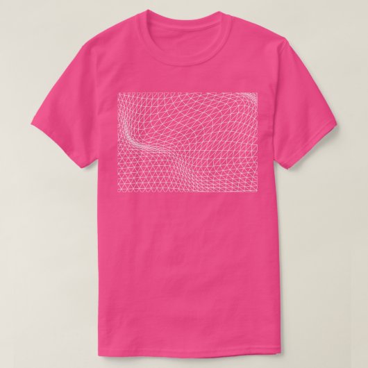 三角形の波状パターンデザイン Tシャツ (デザイン正面)