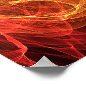 三角形の炎 ポスター (角)