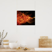 三角形の炎 ポスター (キッチン)