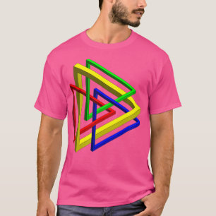 三角形の目の錯覚 ns tシャツ