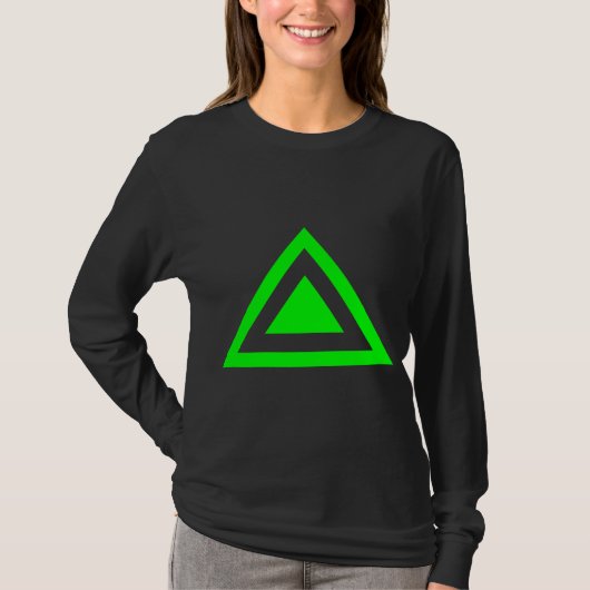 三角形の矢印01 Tシャツ (正面)
