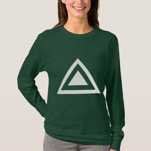 三角形の矢印01 Tシャツ (正面)
