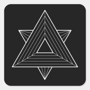 三角形の神聖ジオメトリ スクエアシール