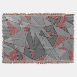 三角形の粗い切り出し、赤い背景 スローブランケット