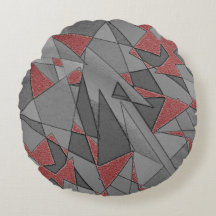 三角形の粗い切り出し、赤い背景