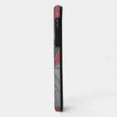 三角形の粗い切り出し、赤い背景 Case-Mate iPhoneケース (裏面/左)