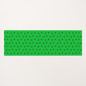 三角形の緑の黒パターミニマルン ヨガマット (裏面(横))