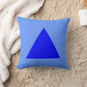 三角形の色 – 青の濃淡 クッション (ブランケット)