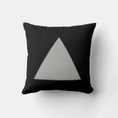 三角形の色 – 30pc灰色（黒） クッション (裏面)