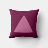 三角形の色 – Dkクリムゾンでほこりっぽいバラ クッション (裏面)