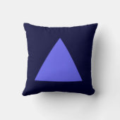 三角形の色 – Dk Navy付き電動ブルー クッション (裏面)