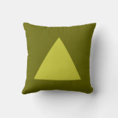 三角形の色 – Dpオリーブのバナナ クッション (裏面)