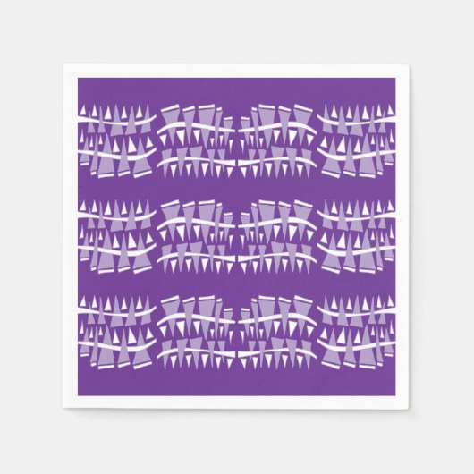 三角形の行Dodle44c スタンダードカクテルナプキン (正面)