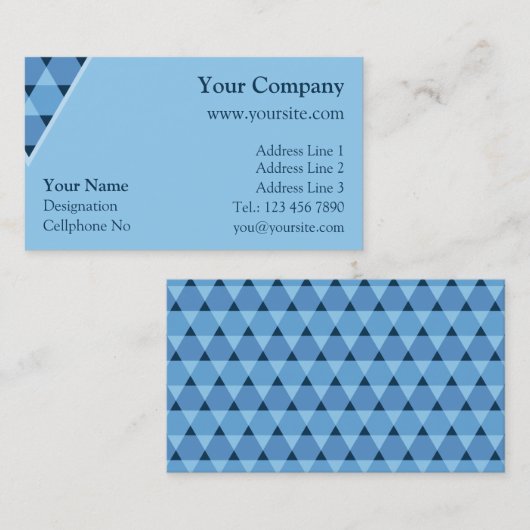 三角形の装飾 名刺 (正面/裏面)