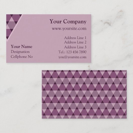 三角形の装飾 名刺 (正面/裏面)