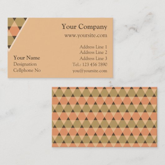 三角形の装飾 名刺 (正面/裏面)