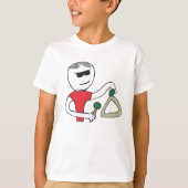 三角形の遊ぶこと Tシャツ (正面)