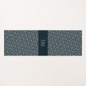 三角形の青い白のパタミニマルーン ヨガマット (正面(横))