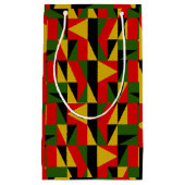 三角形の黒いヒストリ スモールペーパーバッグ (正面)