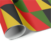 三角形の黒いヒストリ ラッピングペーパー (ロールコーナー)