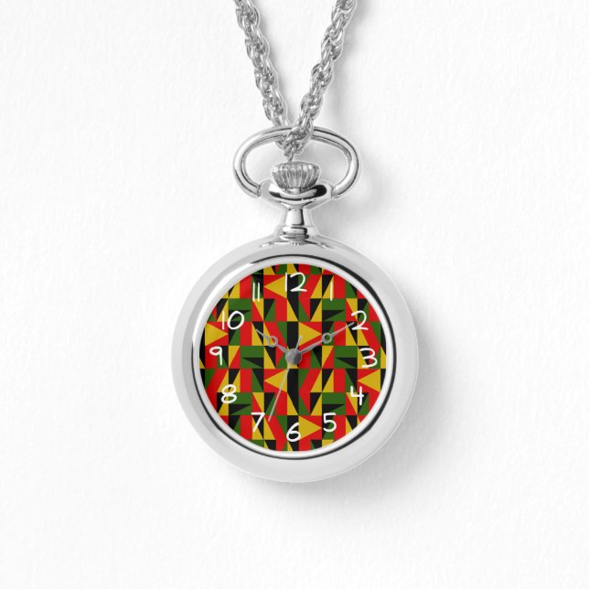 三角形の黒いヒストリ 腕時計 (正面)