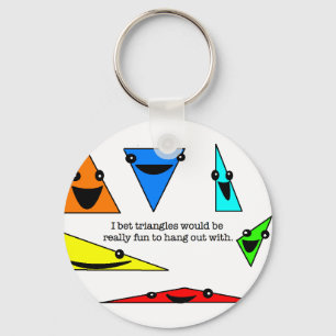 三角形はおもしろいです!  Keychain キーホルダー