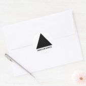 三角形は非常にヒバのシール ラウンドシール (封筒)