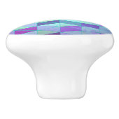 三角形への立方体の幾何学的パターン セラミックノブ (側面)