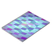 三角形への立方体の幾何学的パターン ノートブック (左側)