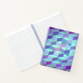 三角形への立方体の幾何学的パターン ノートブック (内部)